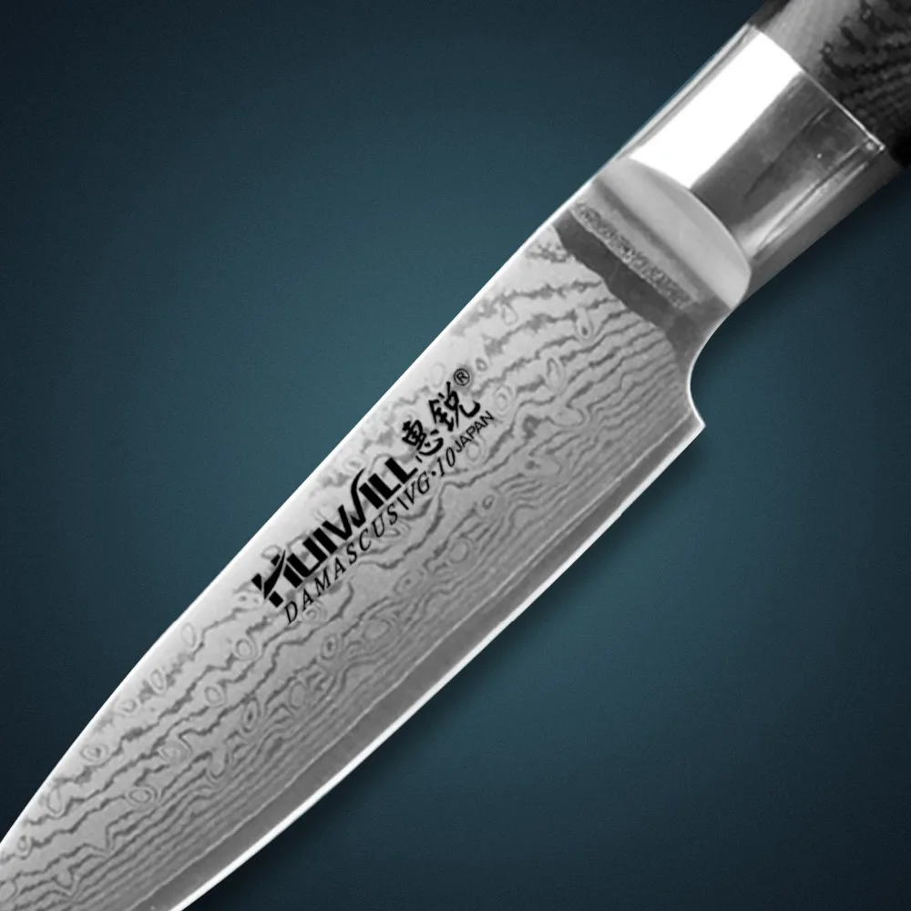 Huiwill 67 layers Japanese VG10 Damascus stainless steel kitchen 3.5\