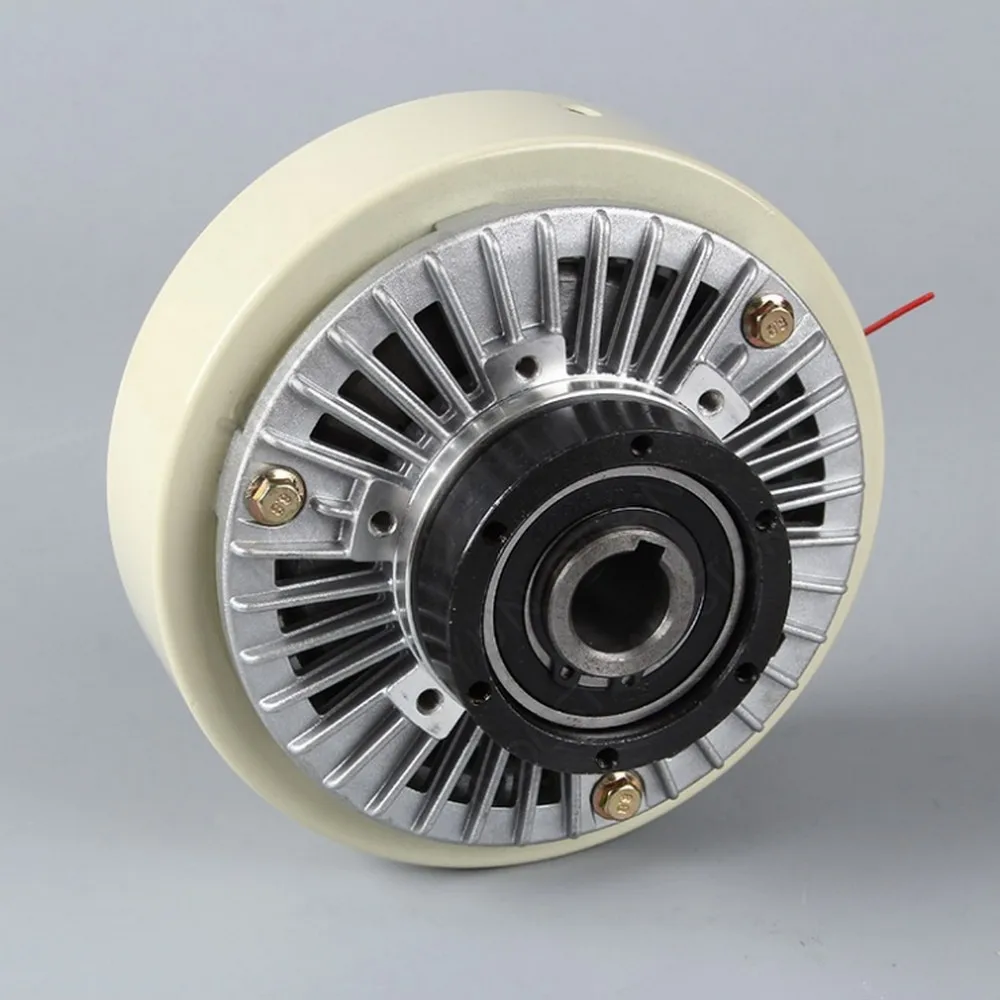 Freno de bobinado de embrague de polvo magnético de eje hueco, 12nm, 1,2 kg, DC24V, para Control de tensión, máquina de teñido de embalaje de impresión de embolsado