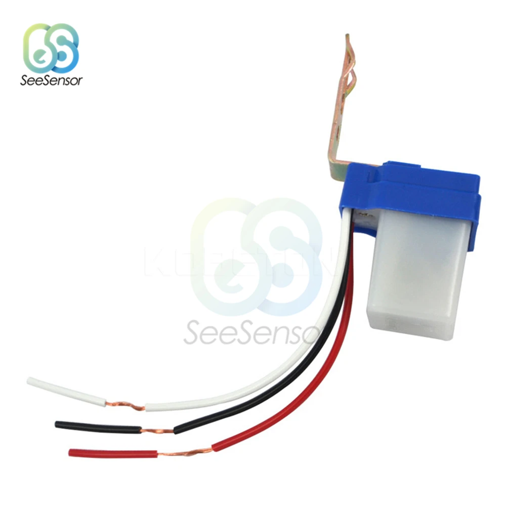 Automatic On Off Photocell Street Lamp Light Switch Controller Photo Control Photoswitch Sensor Switch 12V 24V 220V 50-60Hz 10A