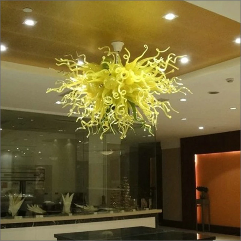 

AC 110V 120V 220V 240V Customized Colored Murano Glass Large Chandelier Handmade Blown Glass lights