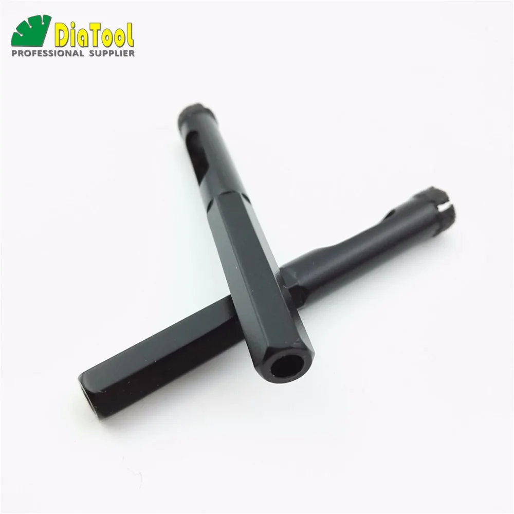 DIATOOL 2 cái Hexagon shank kim cương khoan bits ướt Dia10mm Cho khoan granite marble nề gạch bê tông gốm
