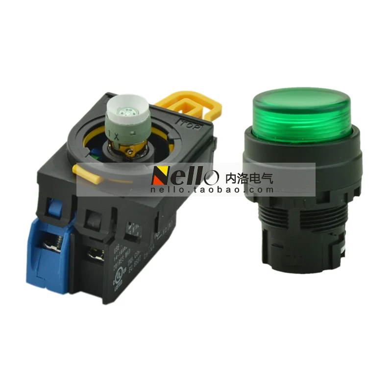 [SA]IDEC Izumi genuine LOCK self-reset button is illuminated 22mm YW1L-M2E10Q4 * YW-DE 24V 1NO 1NC 1NO1NC--10pcs/lot