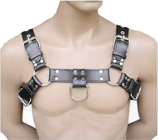 

Men's Sexy Bondage Leather Belt Chest Harness Gay Buckles Fetish Clubwear Sex Toys For Women Men