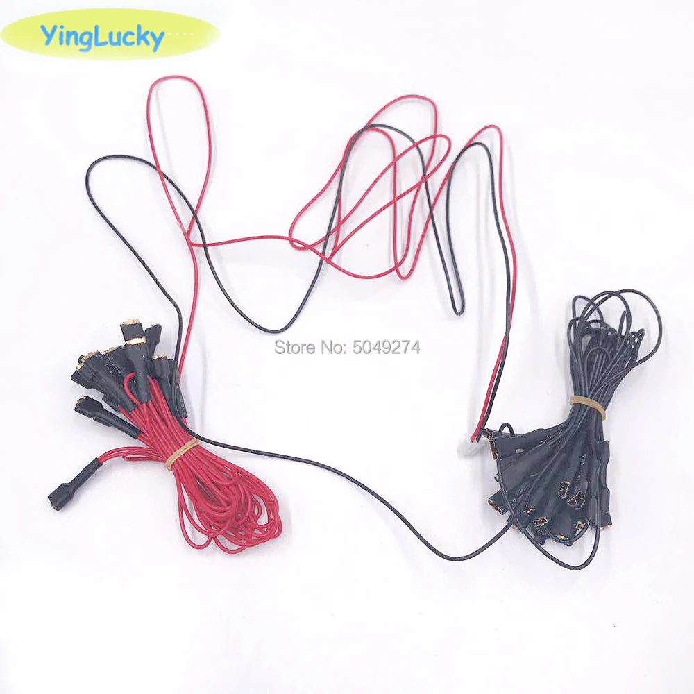 Arcade LED button light bulb Cable with 6.3mm or 2.8mm quick 2pin connector to USB encoder for Arcade joystick DIY /LED Button