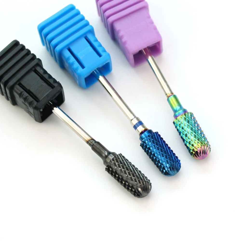 9 soorten Blauw Regenboog Carbide Nail Boor Frees Machine voor Manicure Apparaat Nail File Accessoires Nail Gereedschap