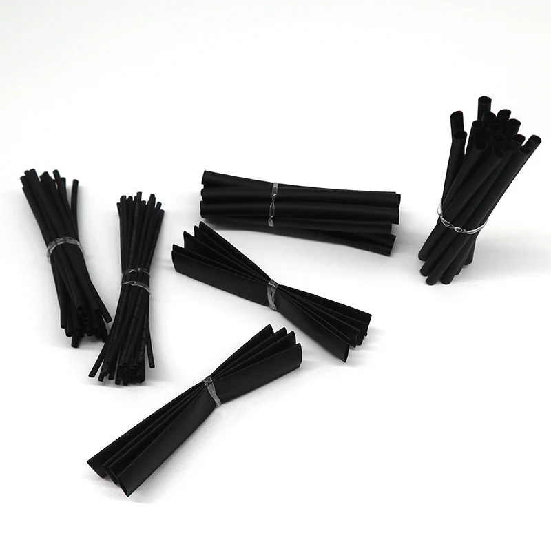 100Pcs/Set Heat Shrink Tube Retractable Term For Isolation Electronic Kits Wire Wrap Protector Cable Electric Black