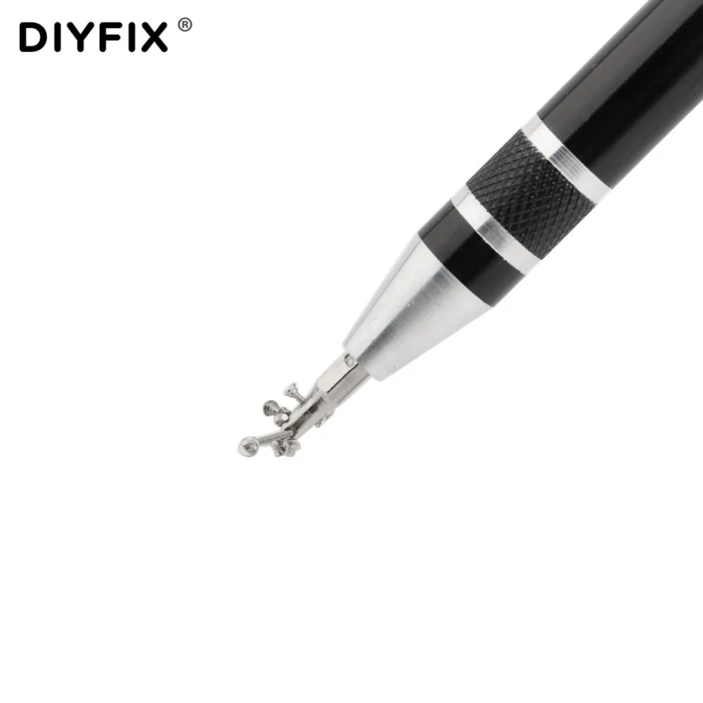 Perbaikan Diy Portable 8 In 1 Screwdriver Aluminium Pen Style Multi Alat Presisi Ponsel Perbaikan Alat Kit Obeng Set bit