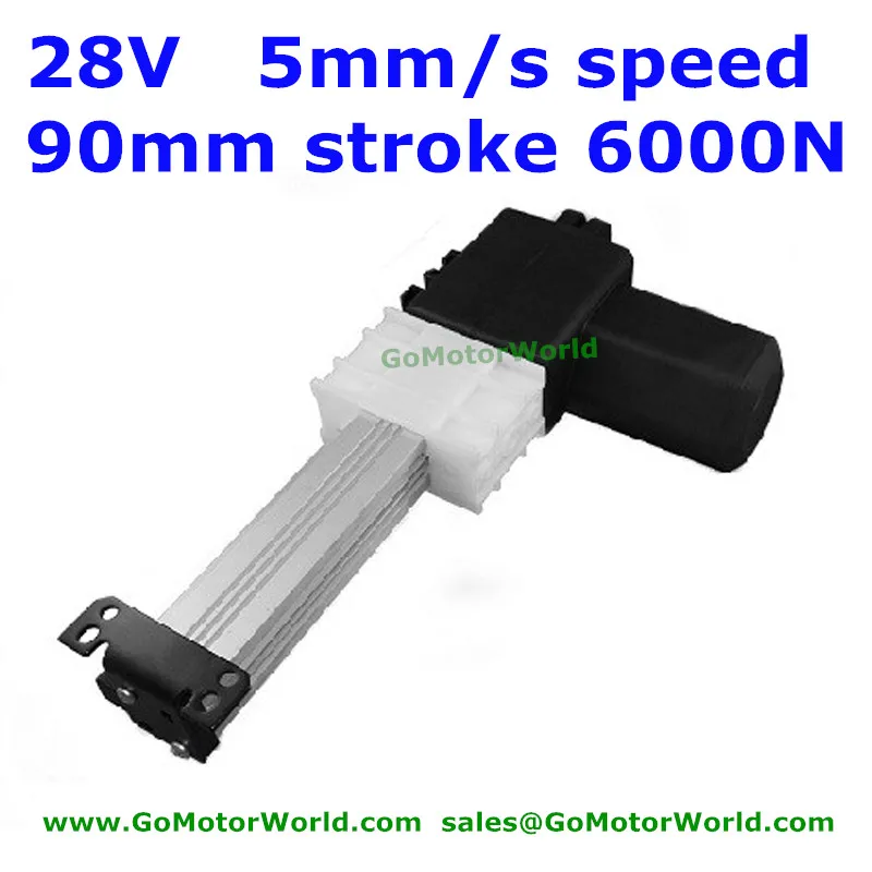 28V Okin/Dewert recliner chair 90mm stroke 5mm/s speed 6000N load customized linear actuator motor  free shipping