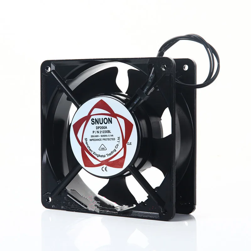Ventilador de refrigeración Original, 12038, 220V, DP200A, 2123XBL, 2 pines, ventilador Axial 0.14A
