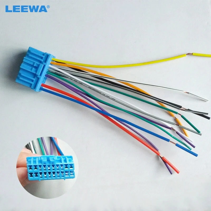 LEEWA Car Audio Stereo Wiring Harness For HONDA/ACURA/ACCORD/CIVIC/CRV Pluging Into OEM Factory Radio CD #CA1686