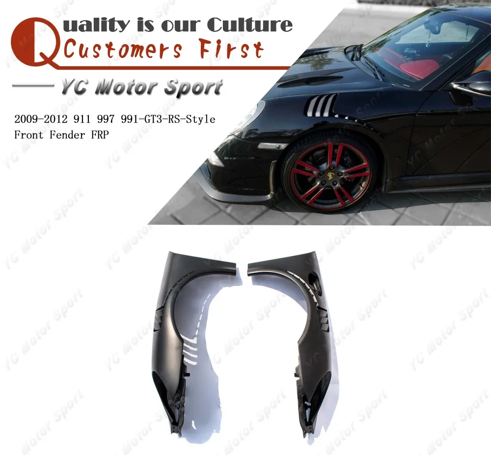 

Car Accessories FRP Fiber Glass 991-GT3-RS-Style Front Fender Fit For 2009-2012 911 997 Front Fender Flares