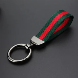 Housekeeper Car Motorcycle Home Metal&Nylon Keychain Men Key Ring Women Key Holder Strap String Trinket Buckle Accessories