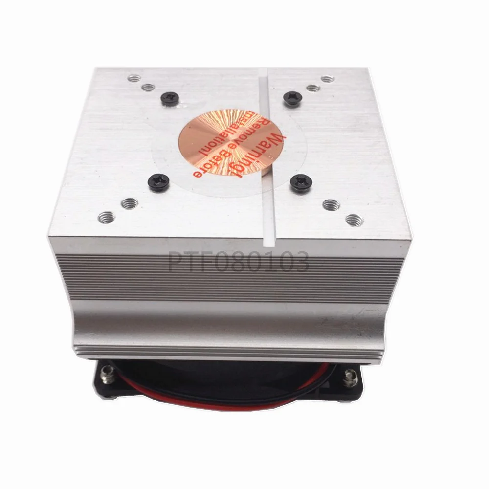 LED Heatsink Cooling Radiator + 60 90 120 Degrees Lenes + Reflector Bracket + Fans For High Power 20W 30W 50W 100W LED