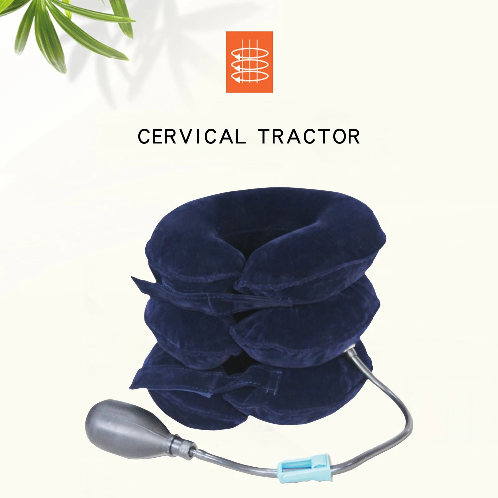 

Cervical traction device inflation relieves pain, cervical fatigue and relaxes cervical spine