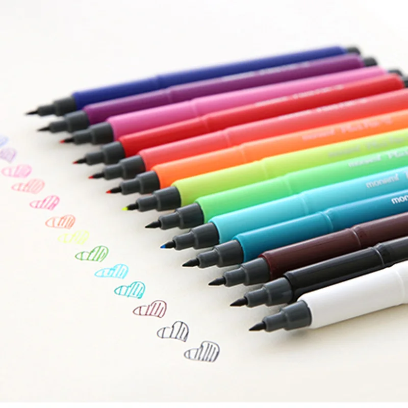 student pen new office Plus Pens Fiber water pen hook line Art Marker