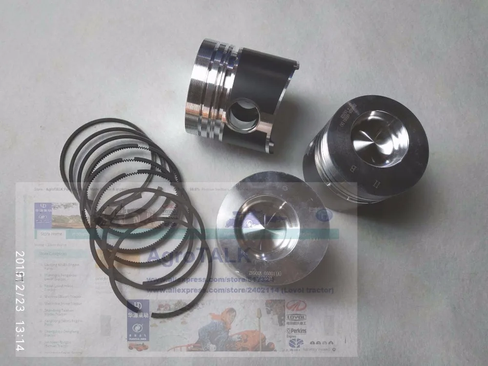 set of piston with piston rings for Changchai ZN390BT, part number:  ZN90QA-05001(A)