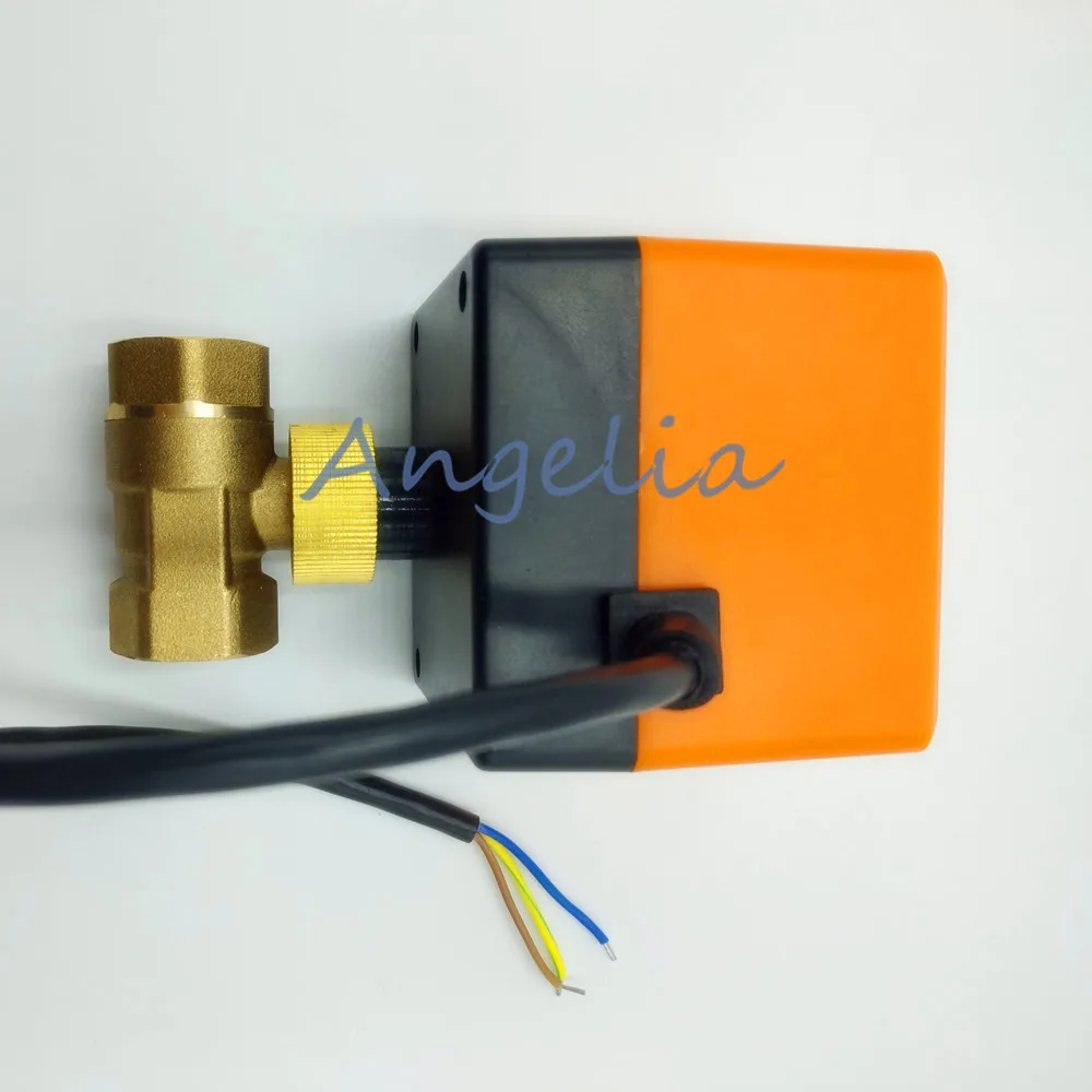 

DC12V/24V DN20 G3/4" BSPP Латунный 2-ходовой шаровой кран с электроприводом Электрический приводной клапан