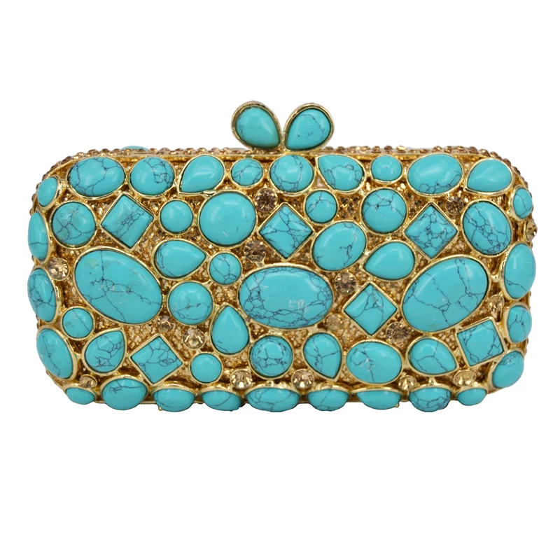 

Luxury gem Women Party Purse Emerald Evening Bags Day Clutches for Ladies Wedding Bridal Bags A29