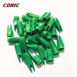 50PCS/lot Arrow Nocks 11/32 For OD 8mm Wooden shaft Wooden Arrows Archery Taper Groove style for DIY