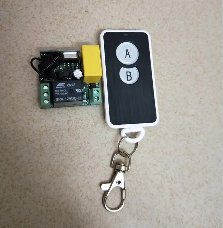 433mhz  RF  mini  Wireless Remote Control  AC 220 V  1 ch   1* receiver+1*transmitter  power  on and  off