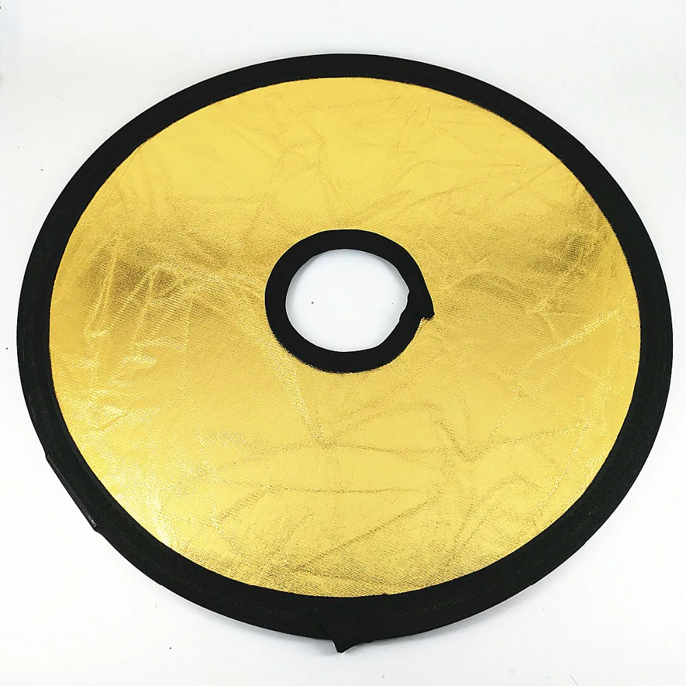 30 سنتيمتر 2 في 1 الذهبي والفضة لطي ضوء جولة التصوير عاكس جوفاء ل استوديو Foto كاميرا فوتوغرافية