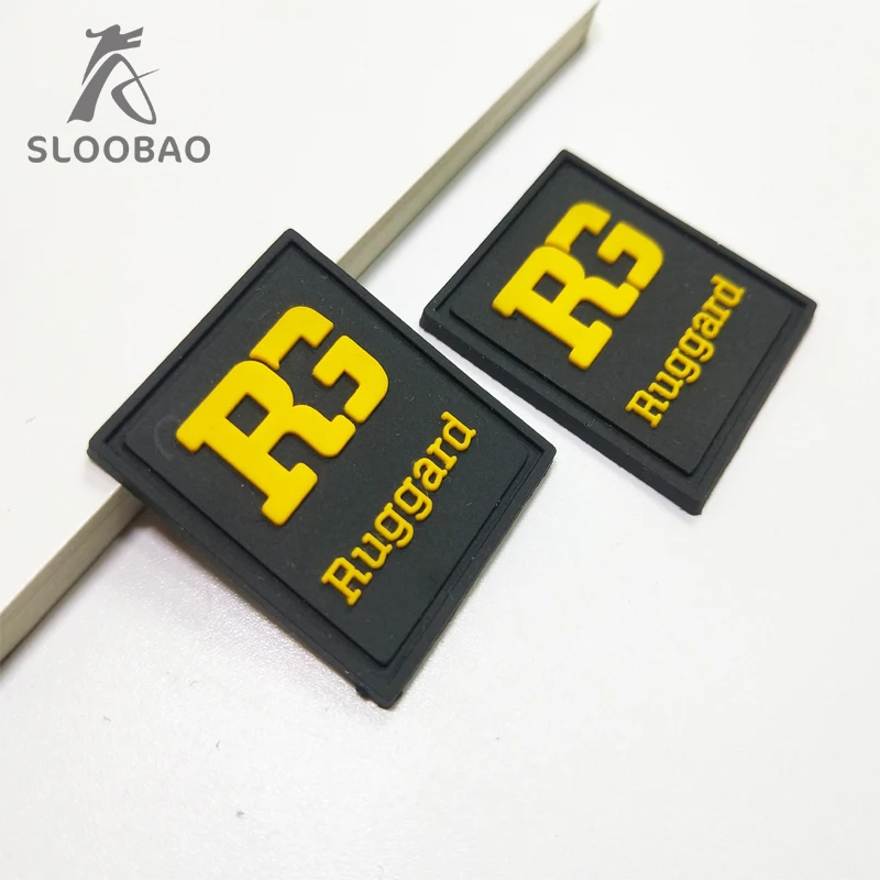 Wholesale 2D 3D cheap high quality beautiful design rubber label logo 1000 pcs a lot