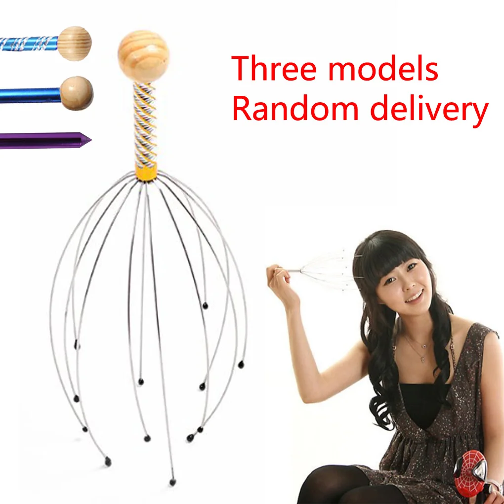 New Head Scalp Neck Equipment Stress Release Relax Massage Body Massager Head  Massage Tools