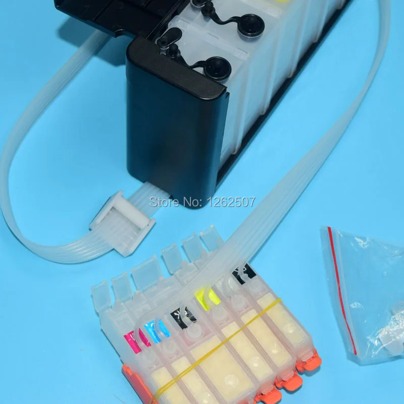 PGI-570 CLI-571 Ciss Ink System For Canon PIXMA MG7750 MG7751 MG7752 MG7753 TS8050 TS8051 TS8052 TS8053 TS9050 TS9055 Printers