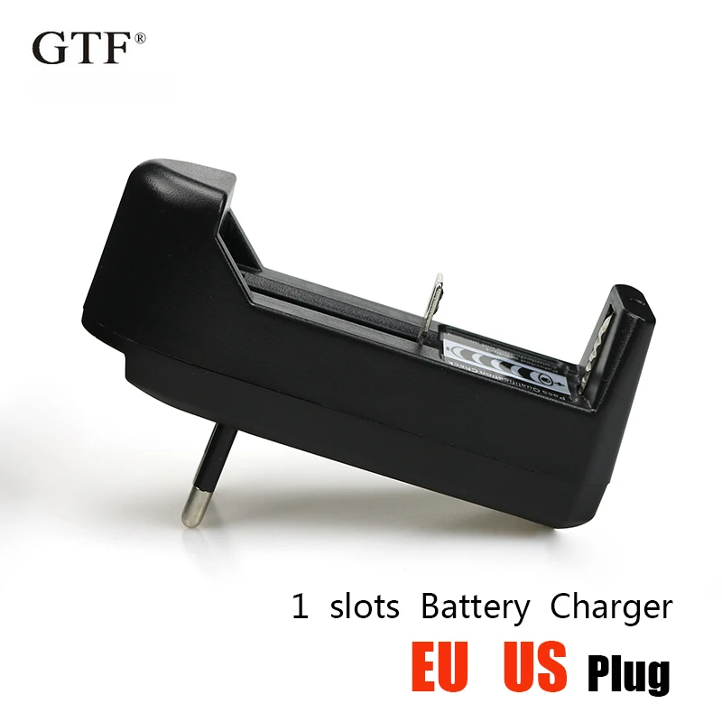 EU/US li-ion battery charger 3.7V 18650 16340 14500 Li-ion Rechargeable Battery charger