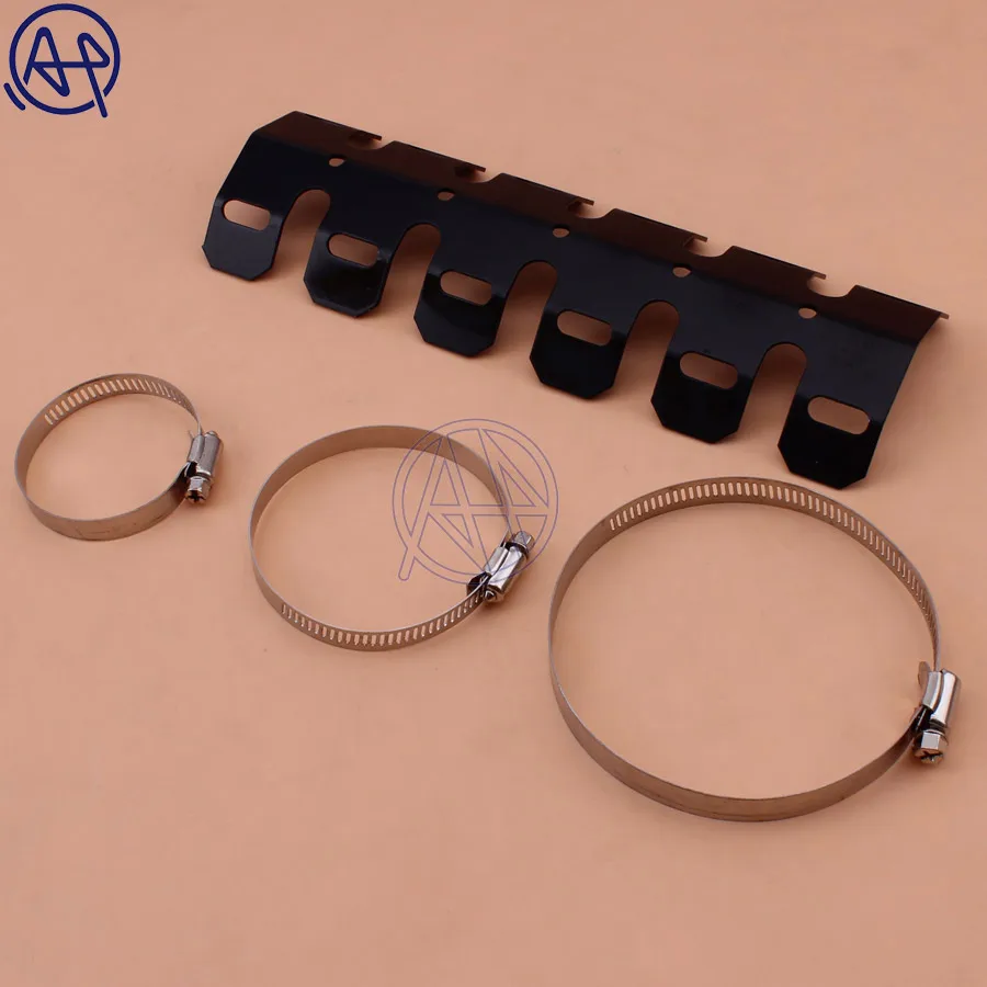 Universal Motorcycle Exhaust Muffler Pipe Protector Heat Shield Cover For Honda Suzuki Harley Chopper