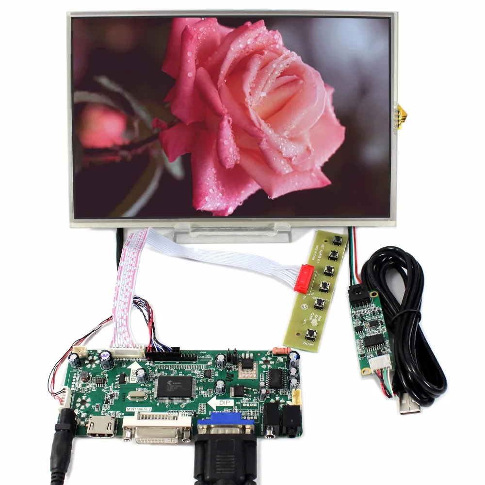 HD MI VGA DVI Audio LCD Controller Board 10.1