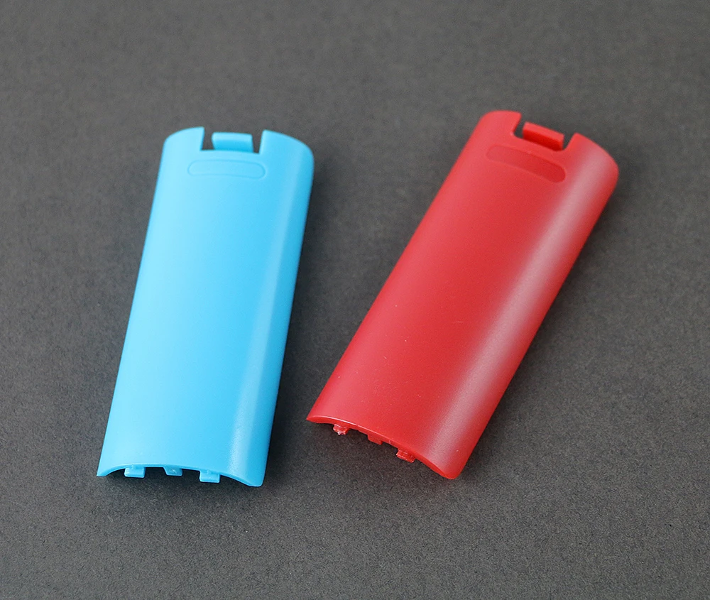 10 unids/lote funda de batería cubierta de carcasa de puerta trasera de batería para control remoto wii