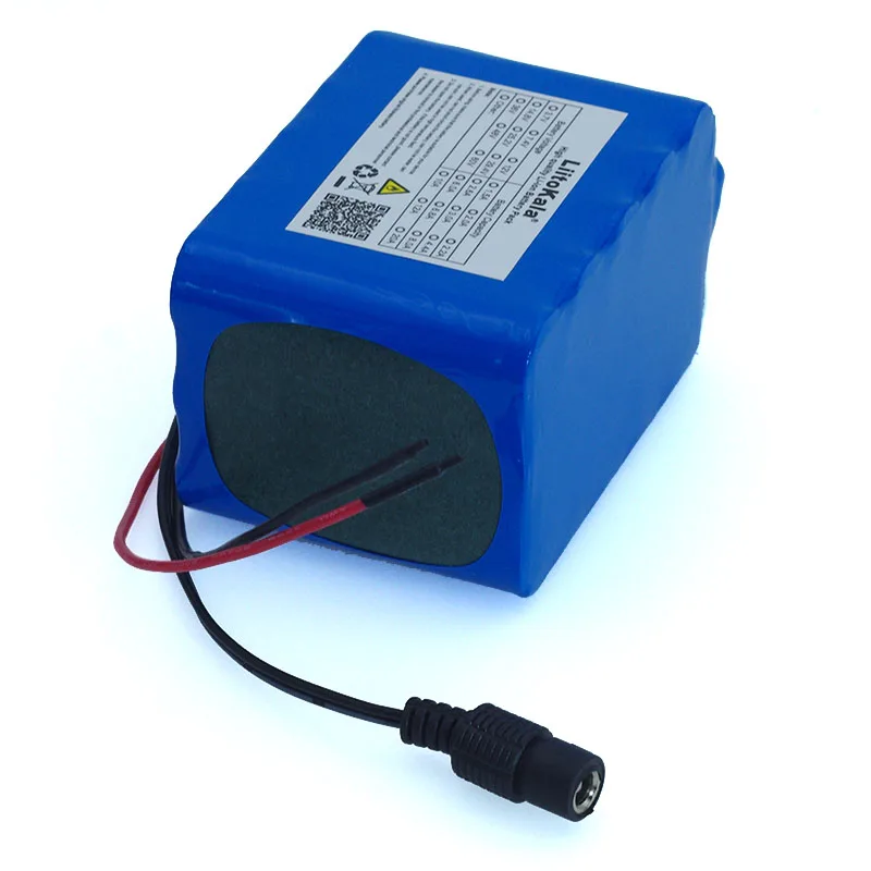 Liitokala Large capacity 12 V 10Ah 18650 lithium Rechargeable battery 12v 10000 mAh Protection  BMS+ 12.6 v 3A battery Charger