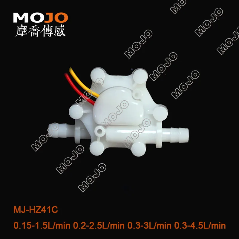 Gran oferta Sensor de flujo Hall MJ-HZ41C G1/4 ''medidor de flujo del calentador de agua del pezón 0.15-1.5L/min tipo PP