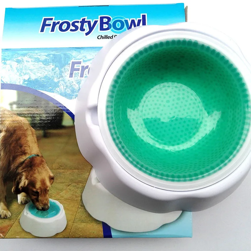 Dog Quick Cooling Bowls Pet Frosty Bowl Cat Ice Feeding Container Fresh Keeping Drinker Feeder Summer Pets Supplies Products