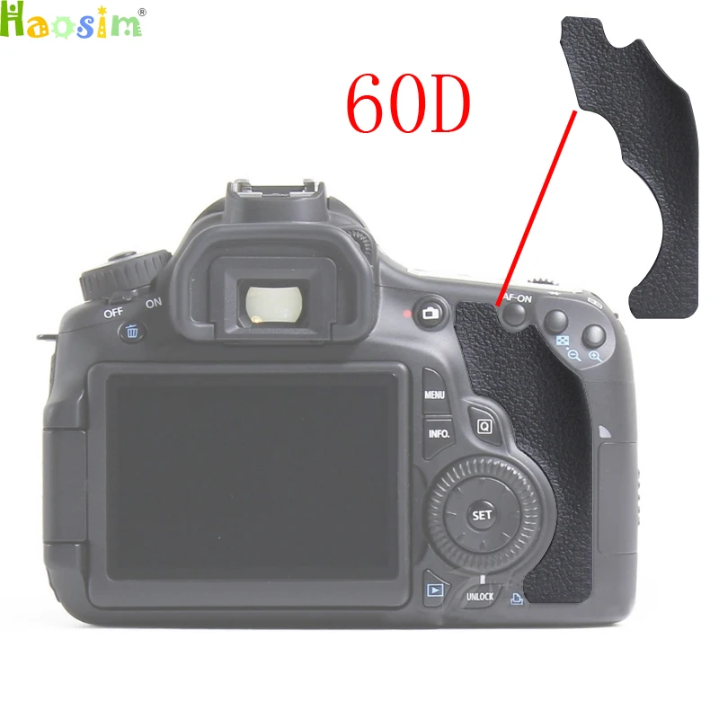 For Canon 60D The Thumb Rubber Back cover Rubber DSLR Camera Replacement Unit Repair Part