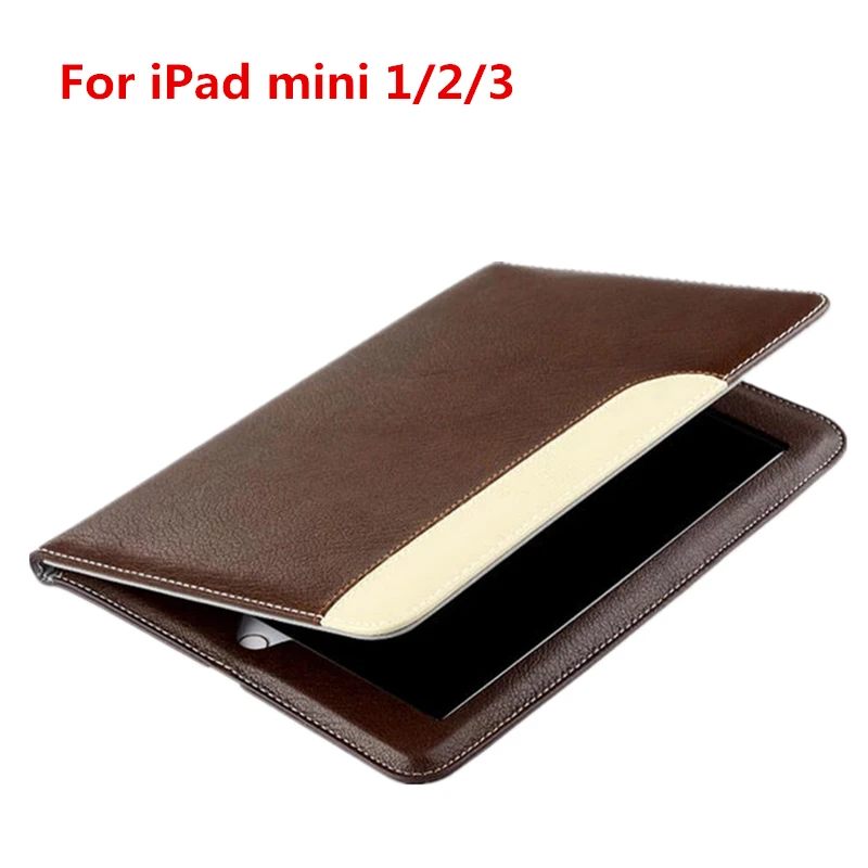 

Dir-Maos For iPad mini 1 2 3 Case 7.9'' Luxury Leather Smart Cover Ultra Thin Slim Skin Stand Holder Hand Belt Carrying Business