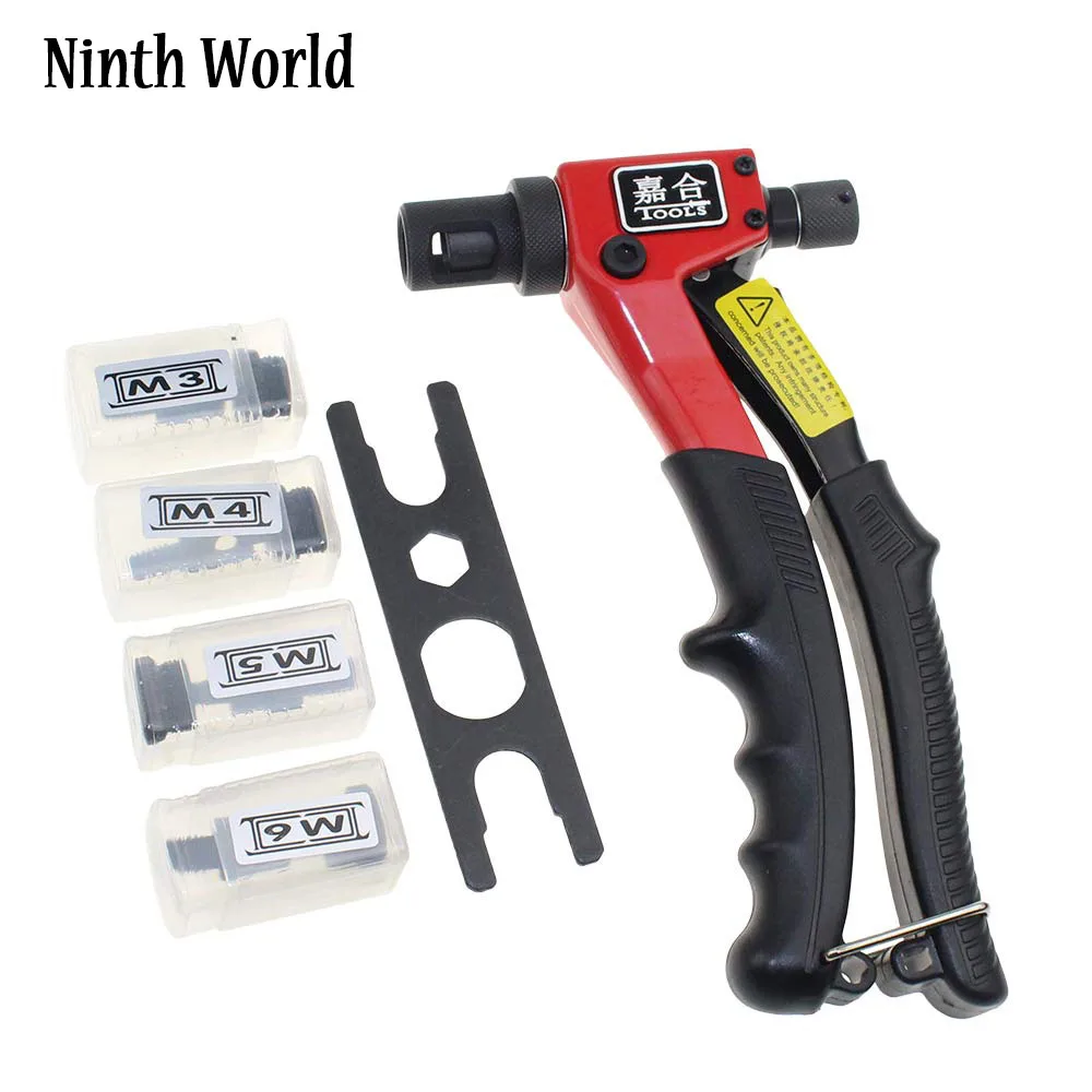 

Bt-603 Rivet Nut Gun M3 M4 M5 M6 8 Inch Hand Riveter Rivet Gun Riveting Tools With Nut Setting System