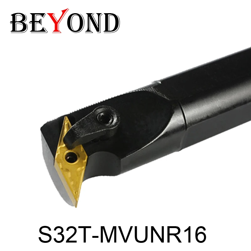 BEYOND 32mm MVUNR MVUNL S32T-MVUNR16 S32T-MVUNL16 Internal Turning Tool Holder CNC Boring Bar Lathe Cutter Carbide Inserts