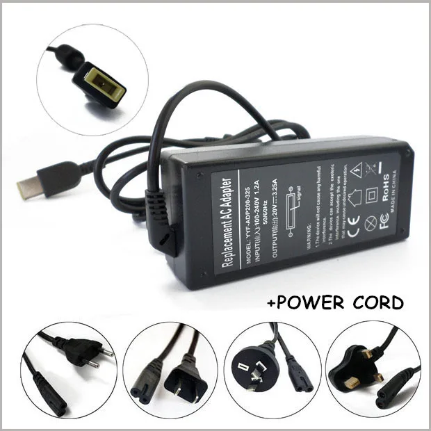 NEW Universal Laptop Charger 20V 3.25A 65W AC Adapter For Caderno Lenovo S1 S3 S5 Y40 Y50 Z40 Z50 M490S M490SA