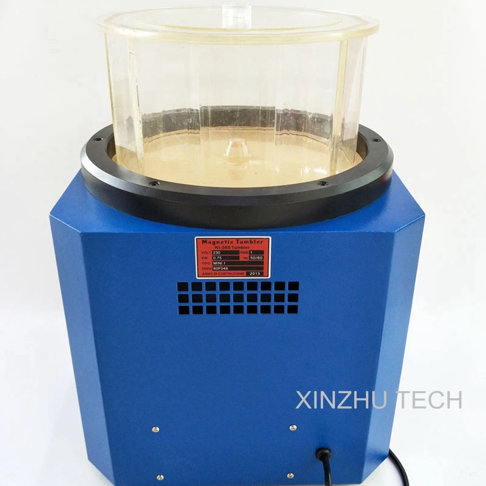 KT-360A Drum Polishing Machine Jewelry Vibratory Tumbler Barrel Magnetic Tumbler Polisher 1.3kgs Jewelry Surface Sanding Tools