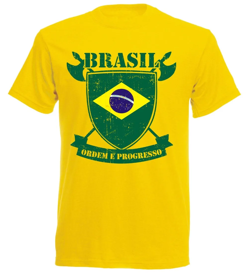 2019 man Designer Baumwolle Druck Männer T Shirt Brasilien Gelb 15 - Brasil Futbol Fußballer 2019 Rio De Janeiro Soccers T Shirts