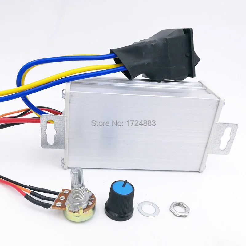 +Switch 10A 9-60V DC motor Speed Controller 9-60V Reversible PWM Control Forward/Reverse
