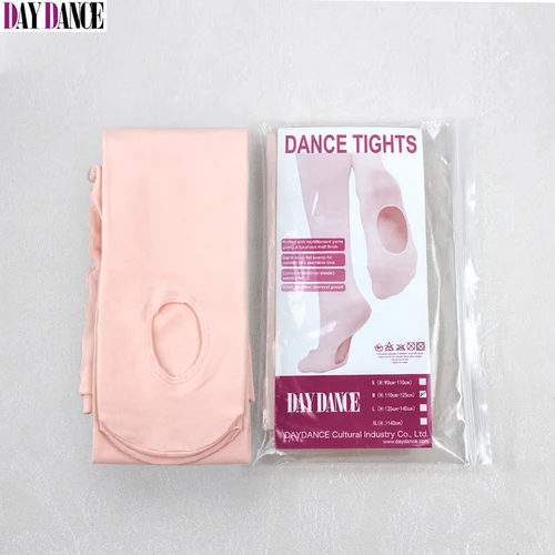 Medias de ballet al por mayor para adultos y niñas, medias de baile convertibles de terciopelo, pantimedias de ballet blancas y rosas con agujero, 12 pares