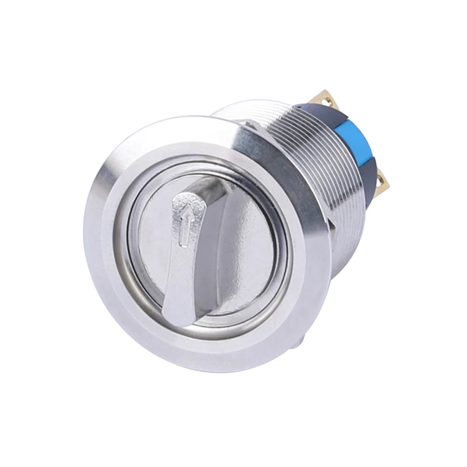 19mm 22mm 2 or 3 Position Right Light Dot LED illuminated Waterproof Rotary Selector On Off Switch