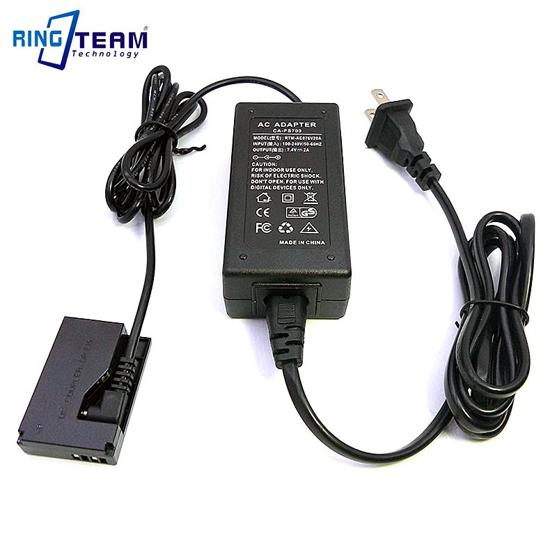 ACK-E15 AC Power Adapter CA-PS700 To DR-E15 (LP-E12 Dummy Battery ) for Canon EOS Rebel SL1 100D Digital Cameras