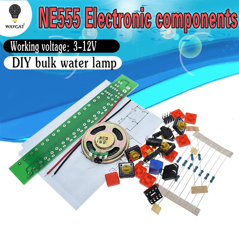 1SET NE555 Component Electronics Electric Piano Organ Module DIY Kit Learn electronic principles, children's lab