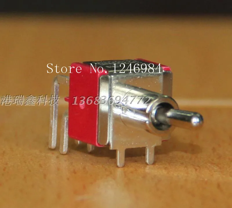 [SA]T8021 Dual six foot two tranches are curved horizontal small toggle switch M6.35 Taiwan SH switch T80-T--50pcs/lot