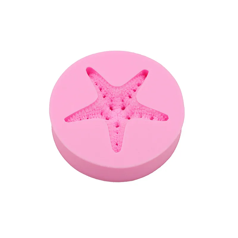 Trumpet starfish candy cakes silicone mold chocolate soap mold dessert decoration mold DIY cakes baking small tools biscuit mold