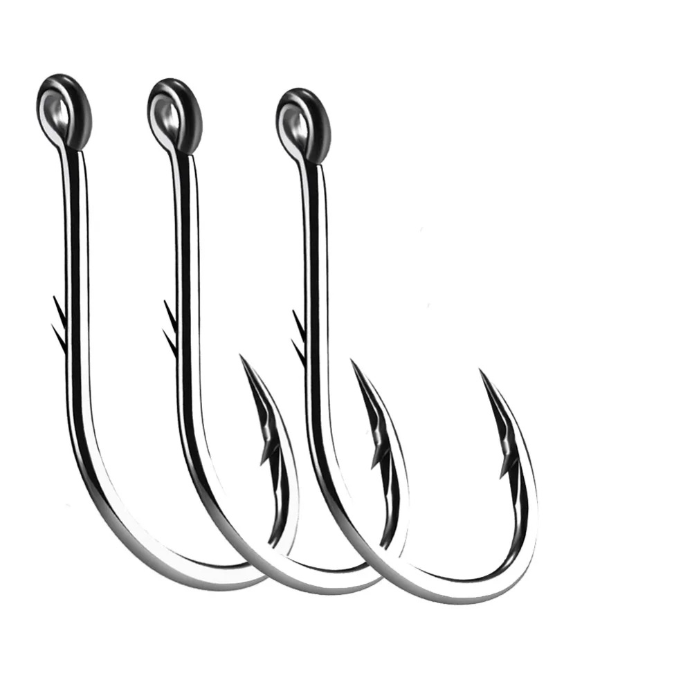 

50pcs Iseama Circle Carp Eyed Fishing Hook Size 12 9 6 4 1 1/0 2/0 3/0 4/0 5/0 Ring Eye Japan Fishhook